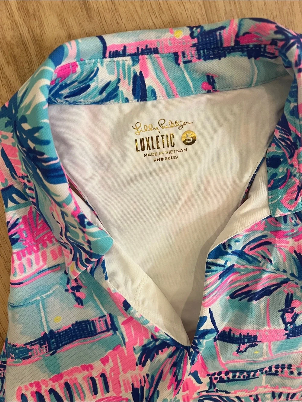 Lilly Pulitzer Womens Tropical Print Halter Dress in Pink, Blue, Teal